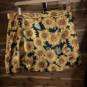 Current Mood sunflower print skirt size XXL